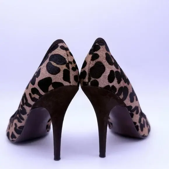 Lauren Ralph Lauren Heel Leopard Print Size 8.5 - Picture 6 of 10